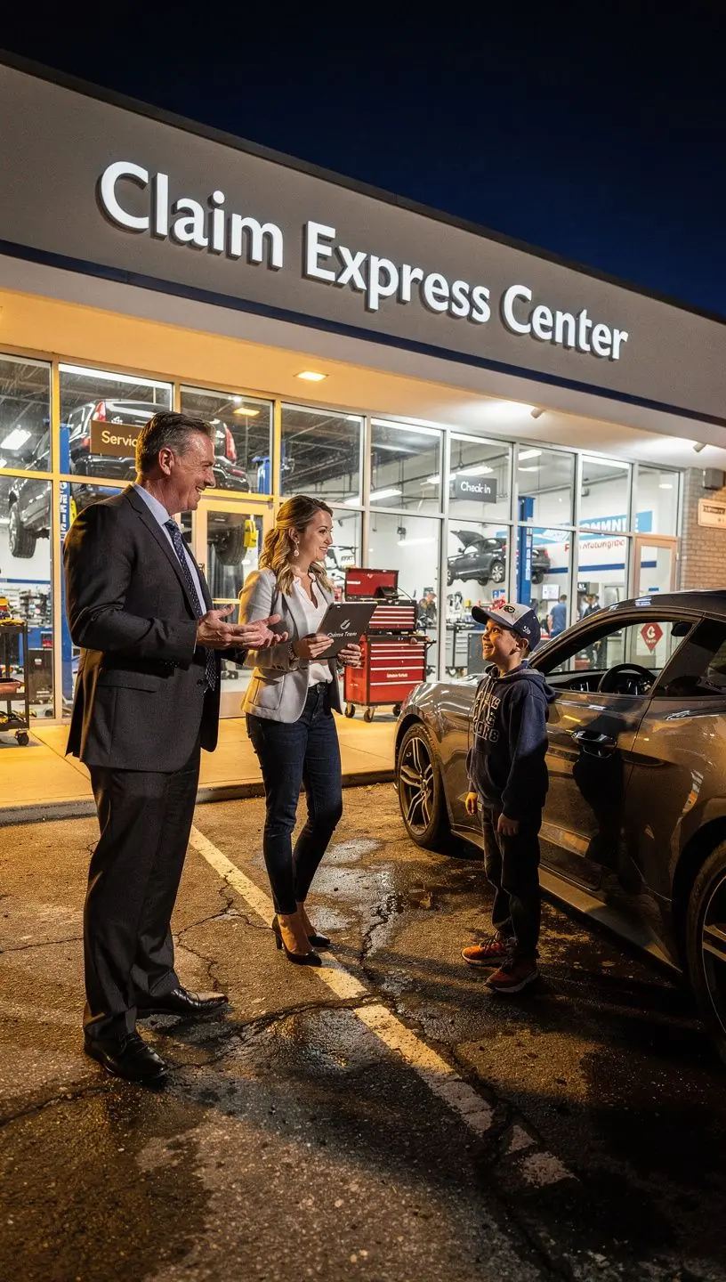 График, показывающий преимущества использования центра экспресс-страхования с 24-часовой поддержкой.